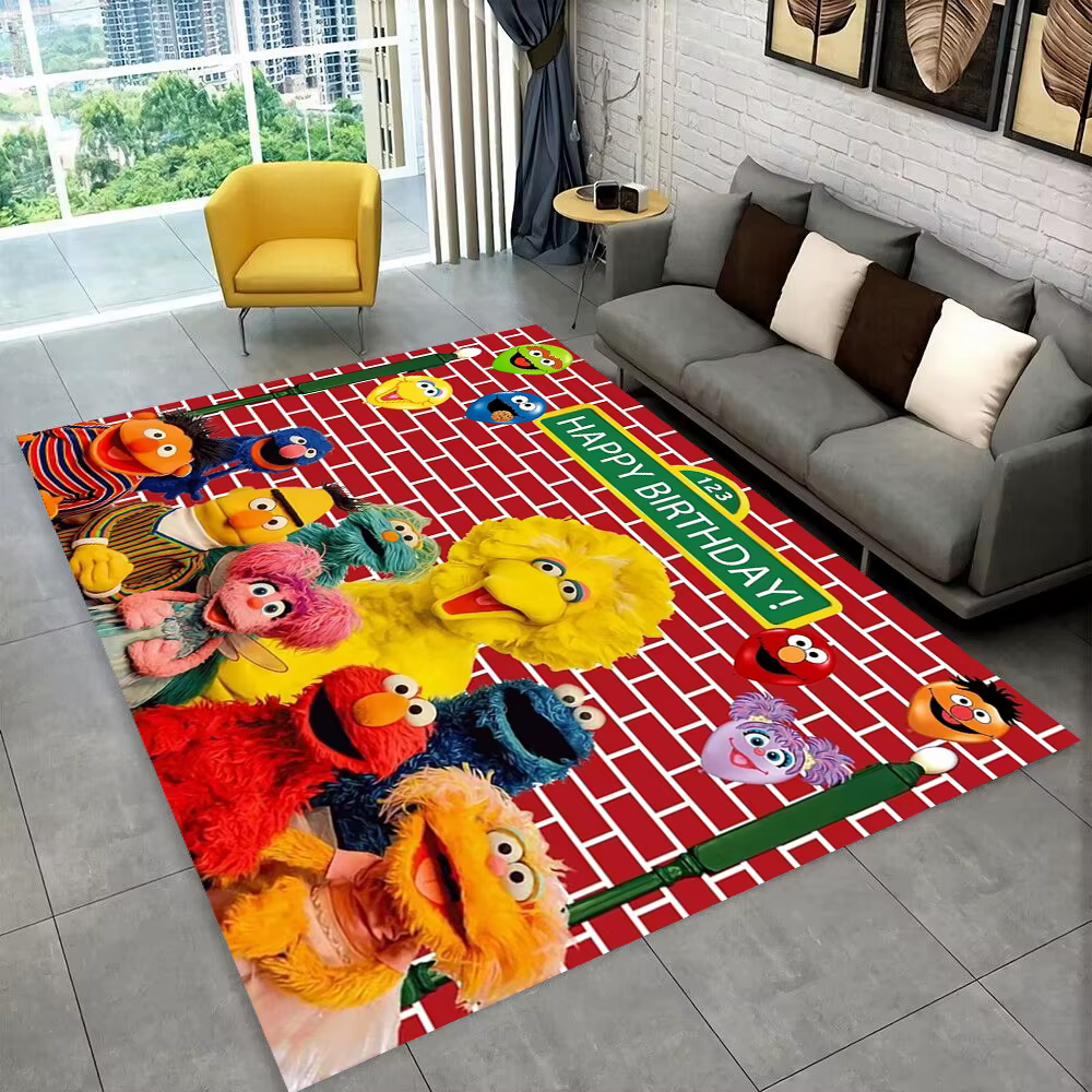 S-sésame Street TV tapis de dessin animé mignon pour chambre salon canapé paillasson de maison décor