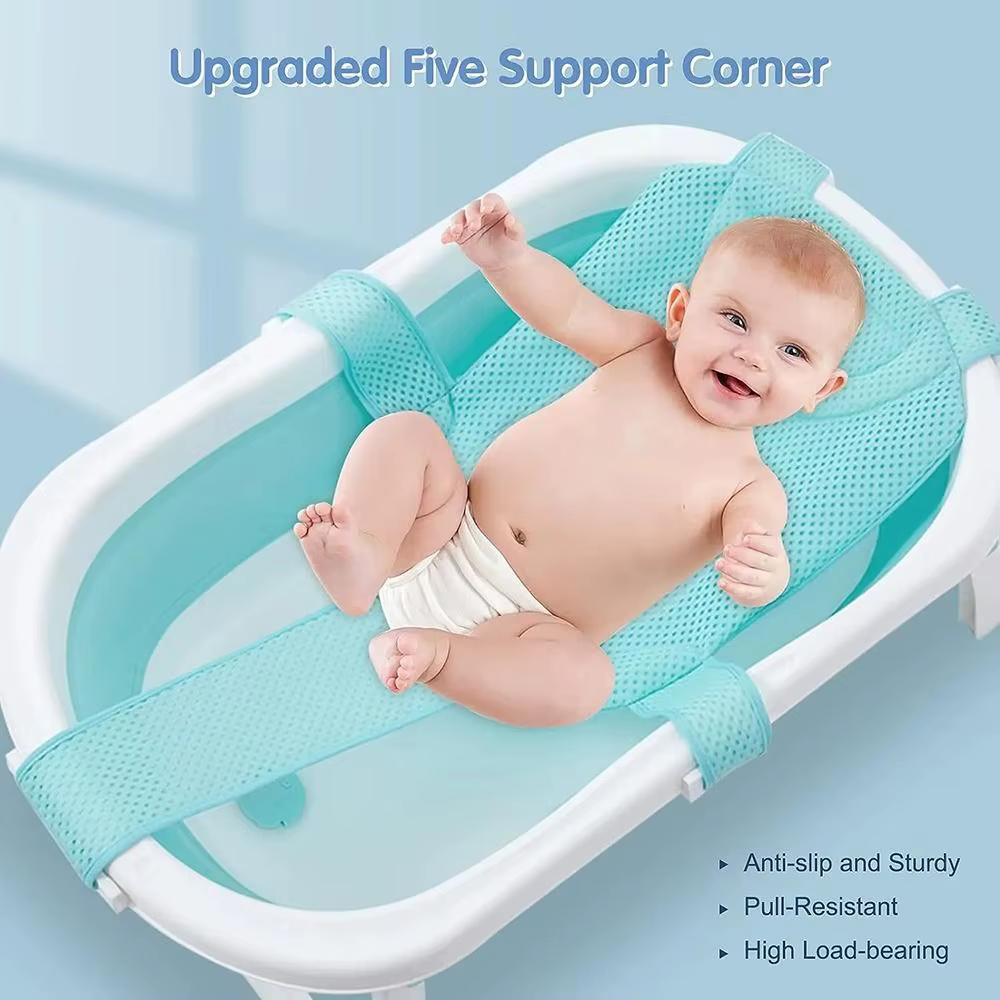 Filet de bain antidérapant en forme de croix pour bébé