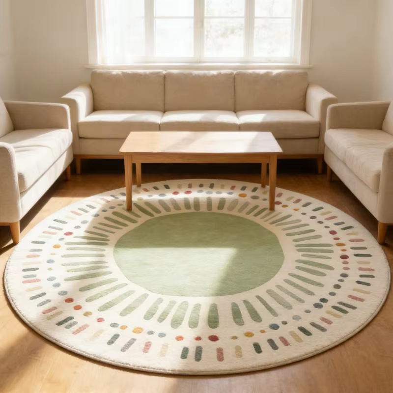 Tapis de style crème pour salon