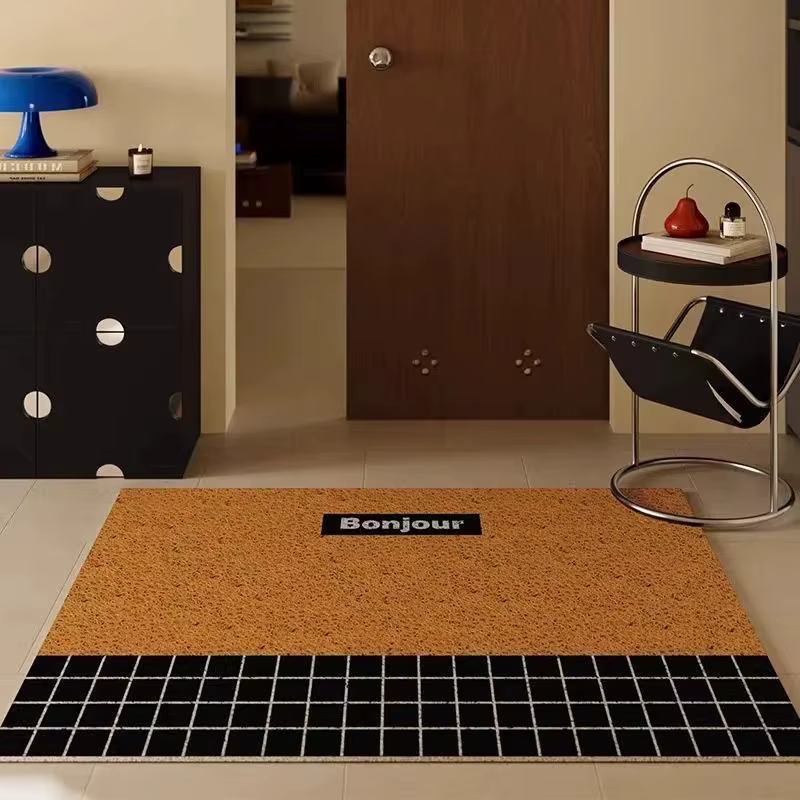 Tapis de porte d'entrée rétro