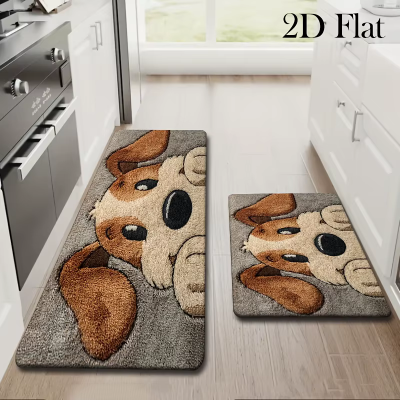 Ensemble de tapis de cuisine en flanelle - un article de décoration intérieure très vendu