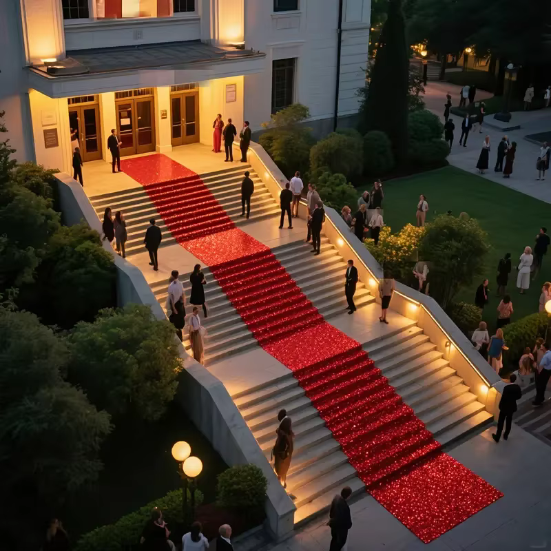 Tapis rouge, adapté à diverses Occasions