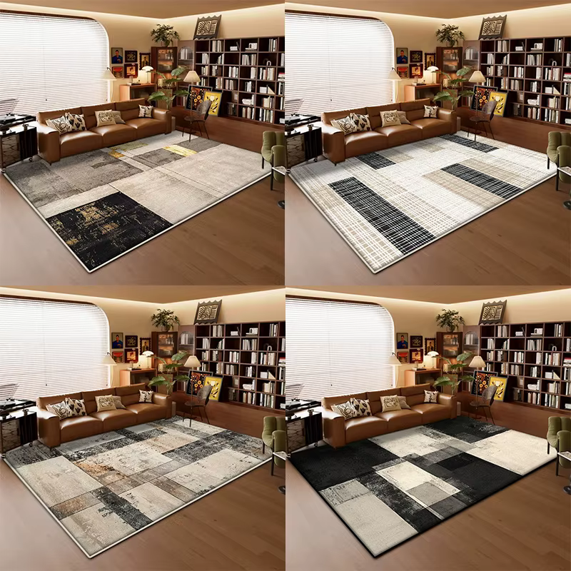 Tapis géométrique moderne pour salon
