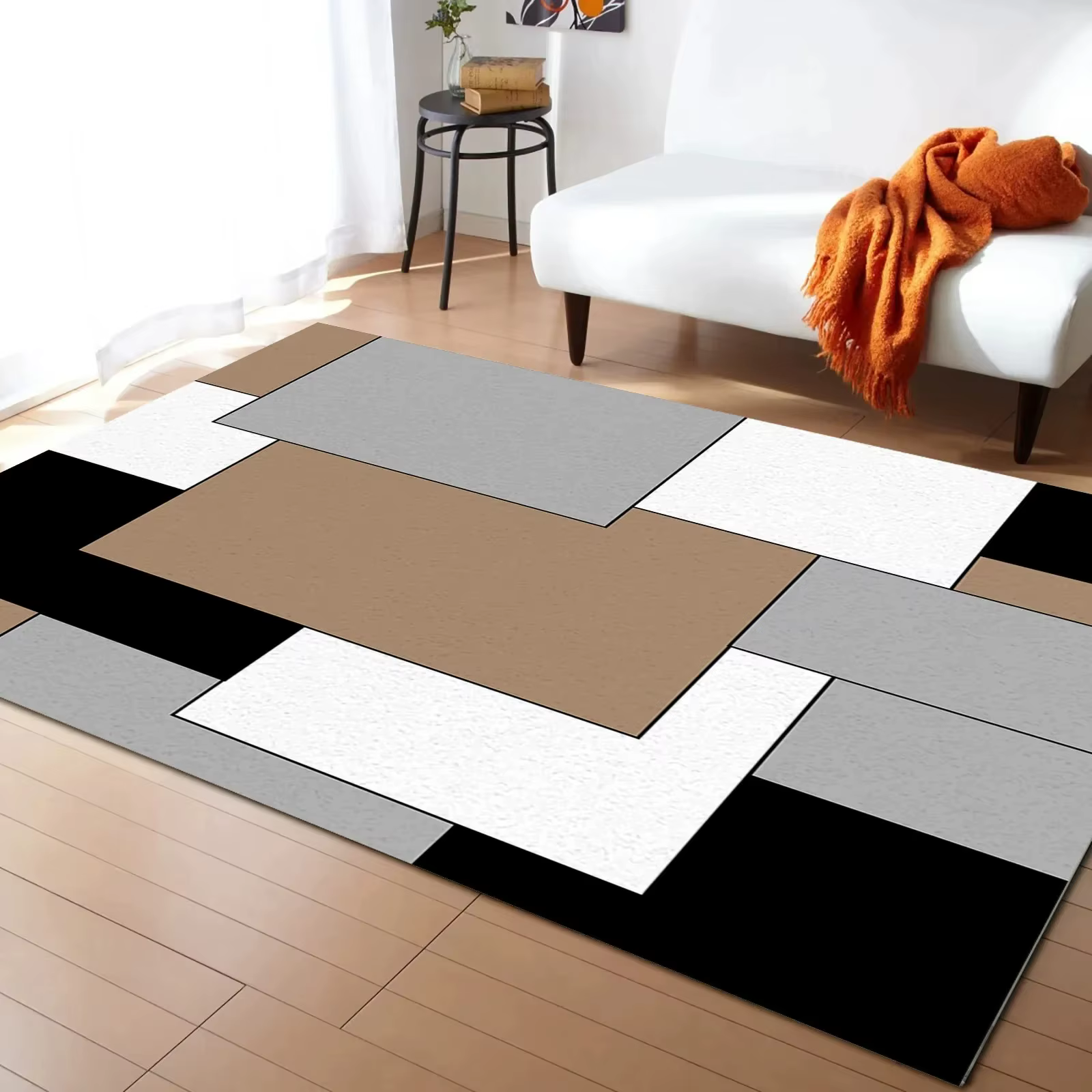 Tapis de Sol Géométrique Coloré