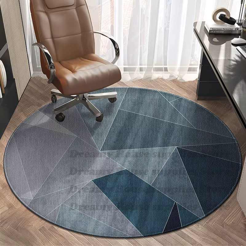 Tapis ronds pour chaise pivotante