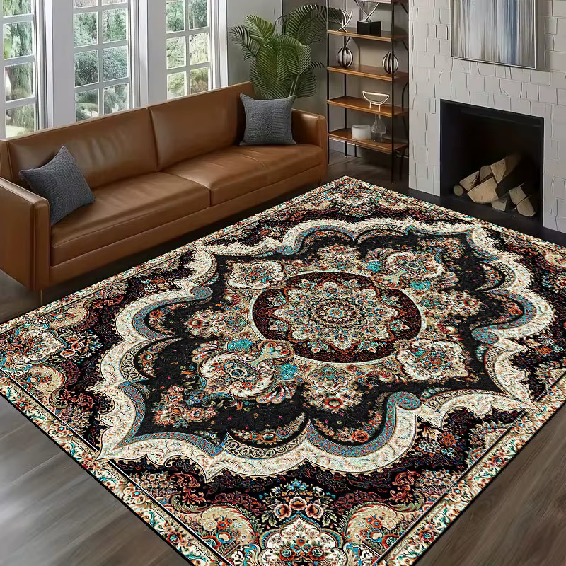 Tapis persan de luxe, style bohème national, tapis de salon, décoration intérieure, tapis de chambre, tapis de sol pour la maison