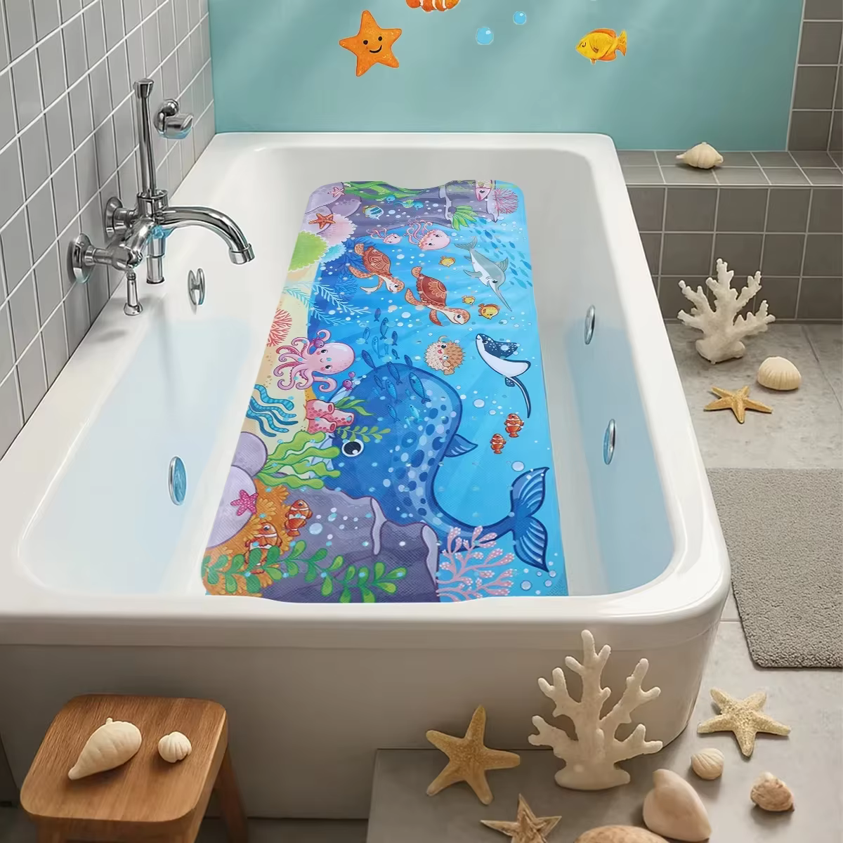 1pc tapis de bain pour bébé pour baignoire