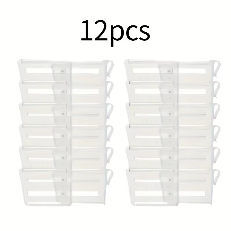 Séparateur d'espace pour réfrigérateur réglable 6/12 – Organisateur extensible pour boissons et sauces – Maximisez le stockage du réfrigérateur, organisé bien