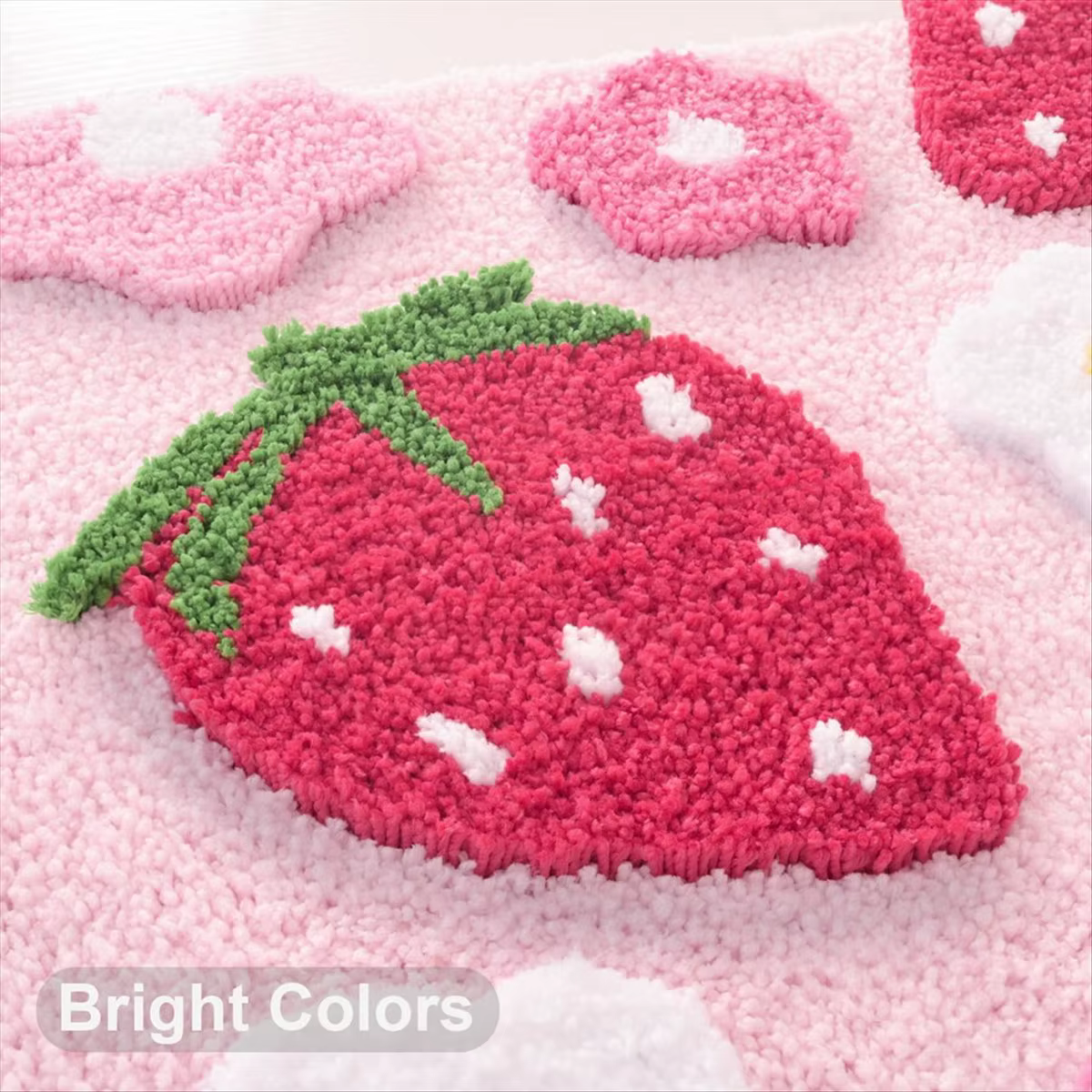 Tapis de salle de bain rose exquis