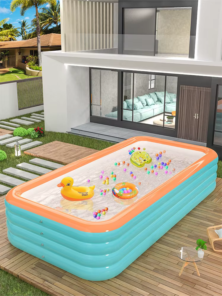 Piscine gonflable en PVC épaissi, écologique, exclusive transfrontalière, grande piscine pour adultes, piscine extérieure domestique