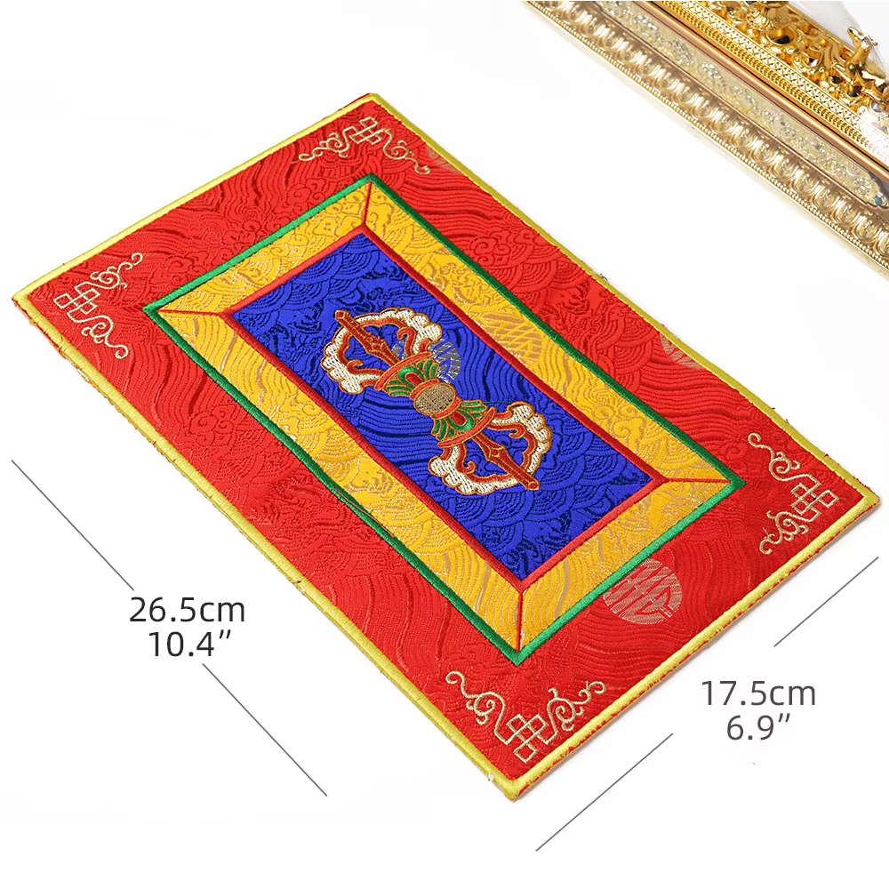 Tapis de Table décoration de la maison broderie bouddhiste tibétain Tangka tissé isolation thermique antidérapant