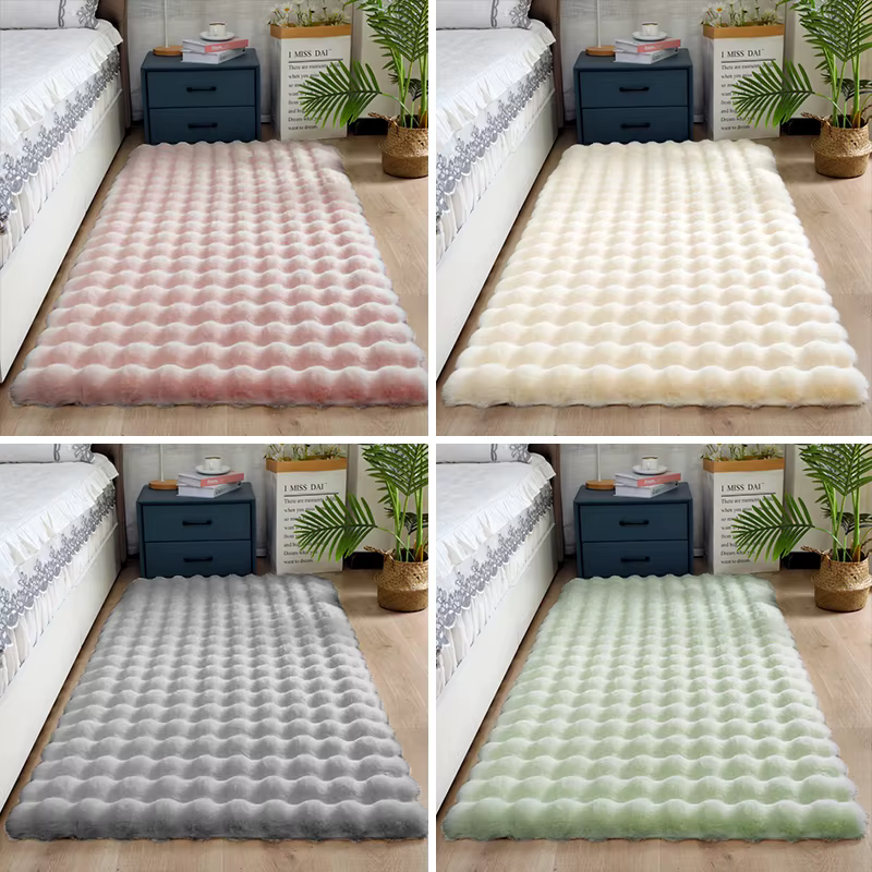 Tapis en peluche lapin