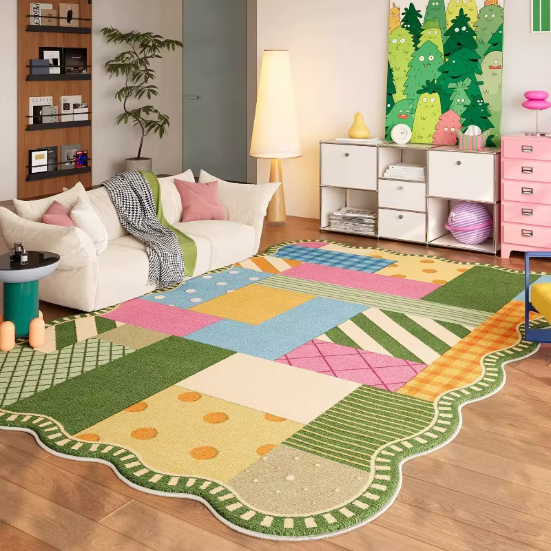 Tapis de salon abstrait motif Dopamine
