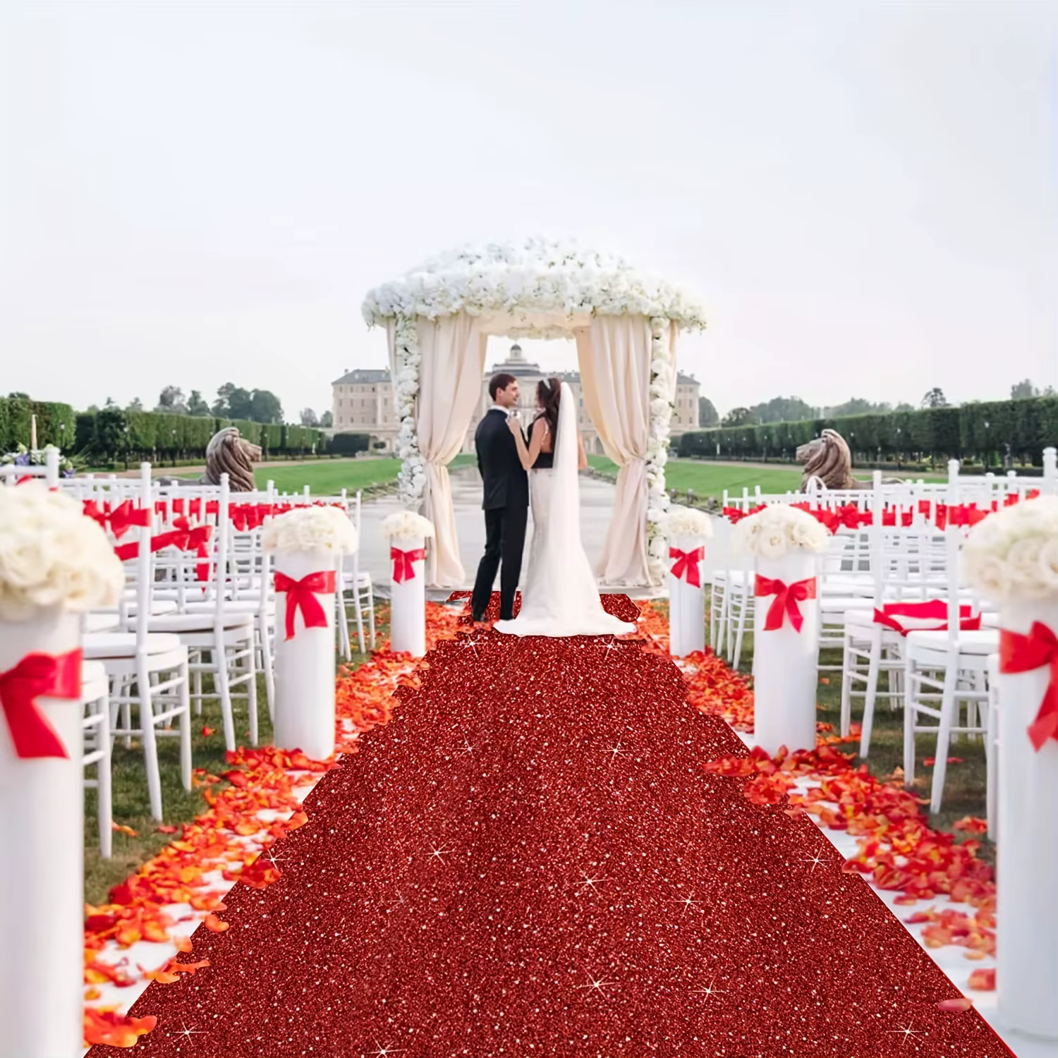 Tapis rouge étincelant