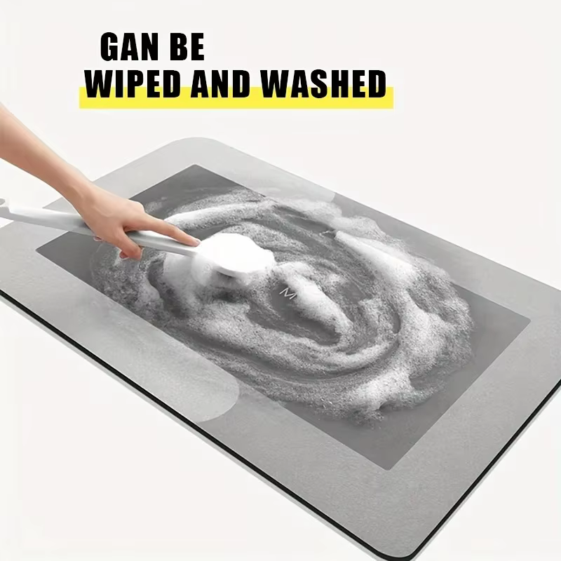 Tapis de bain terre de diatomées