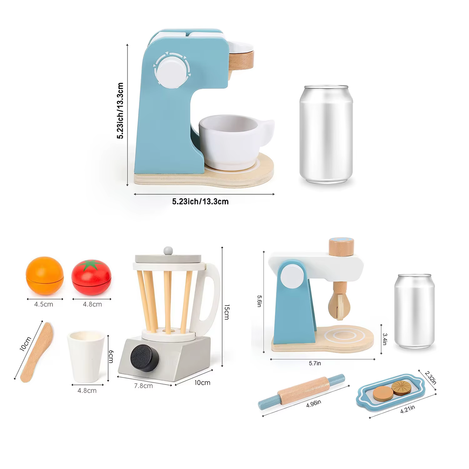 Jouets de cuisine en bois, jeux de simulation, jeux de rôle, simulation réaliste, cadeaux pour garçons et filles