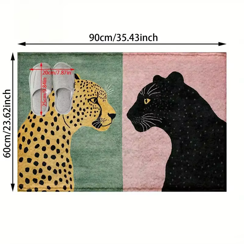 Tapis de bain imprimé léopard VIKAMA
