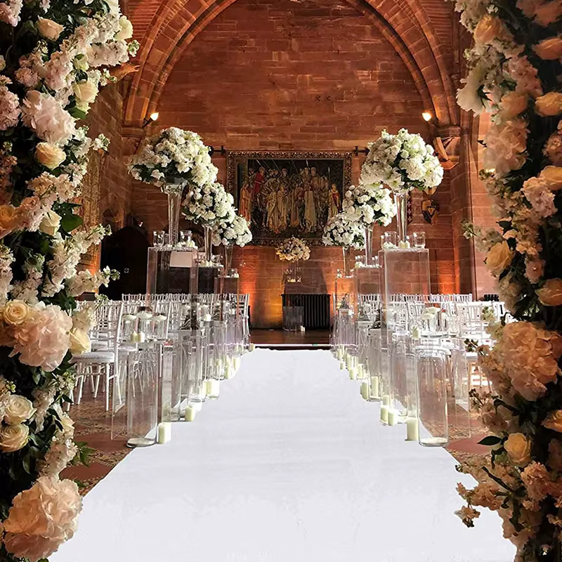Tapis de décoration de mariage rouge