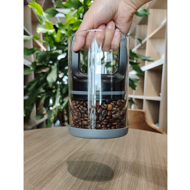 Boîtes de café en grains scellées sous vide, 500ml/1000ml, pour la cuisine, récipient de stockage des aliments, verre pour conserver la fraîcheur, résistant à l'humidité