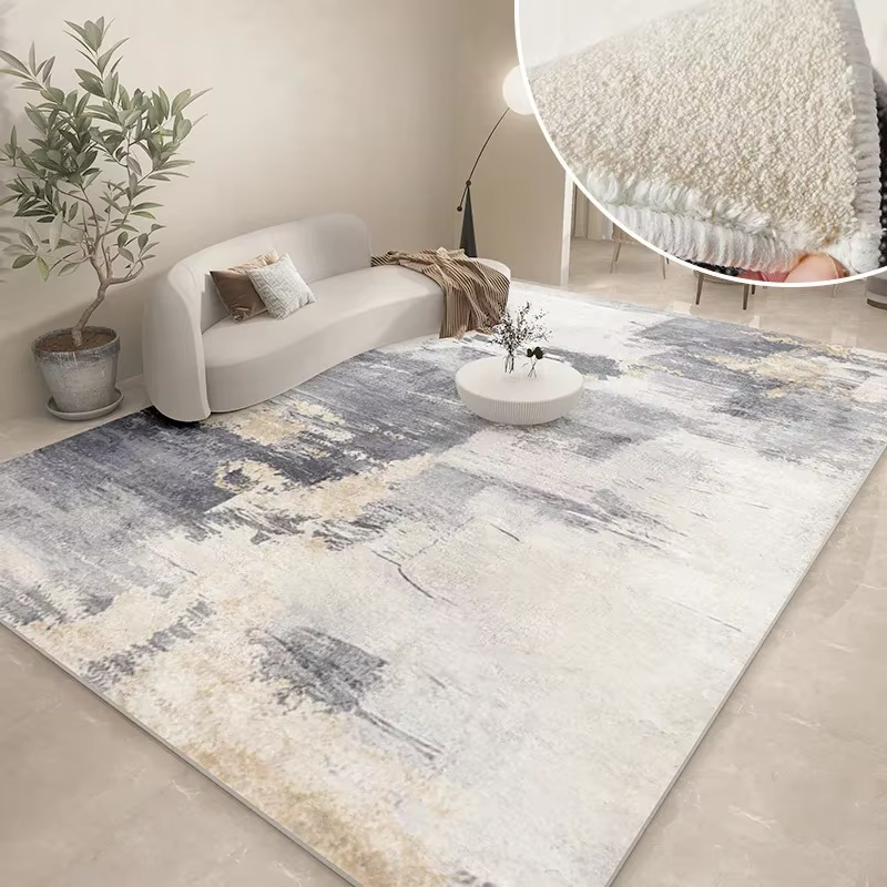 Tapis d'étude abstrait moderne épaissi
