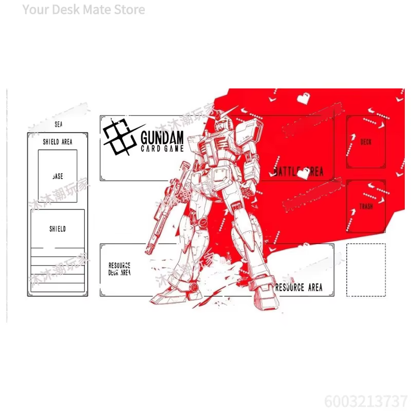 Tapis de jeu en caoutchouc personnalisé Hot Gundam TCG GCG
