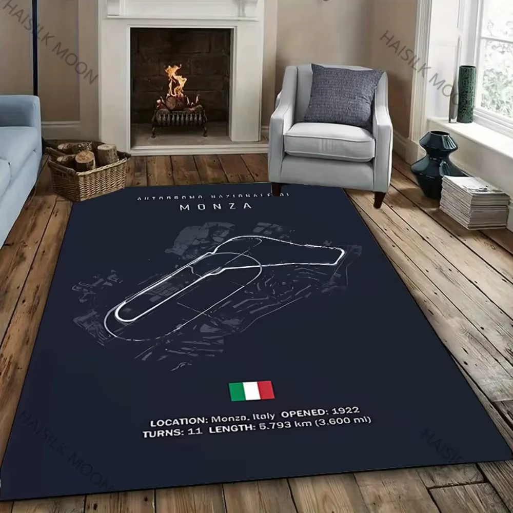 Tapis imprimé en Circuit de piste pour chambre