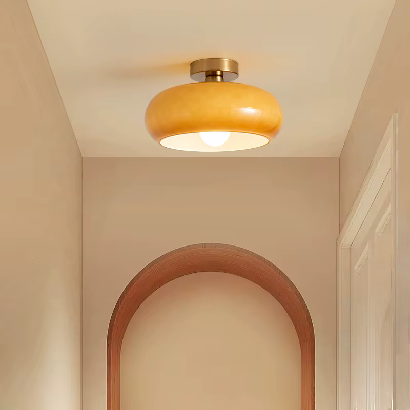 Lustre de Style Bauhaus pour Restaurant, chambre nordique, salon, lampe chaude, suspension, couloir, allée, lustre en verre