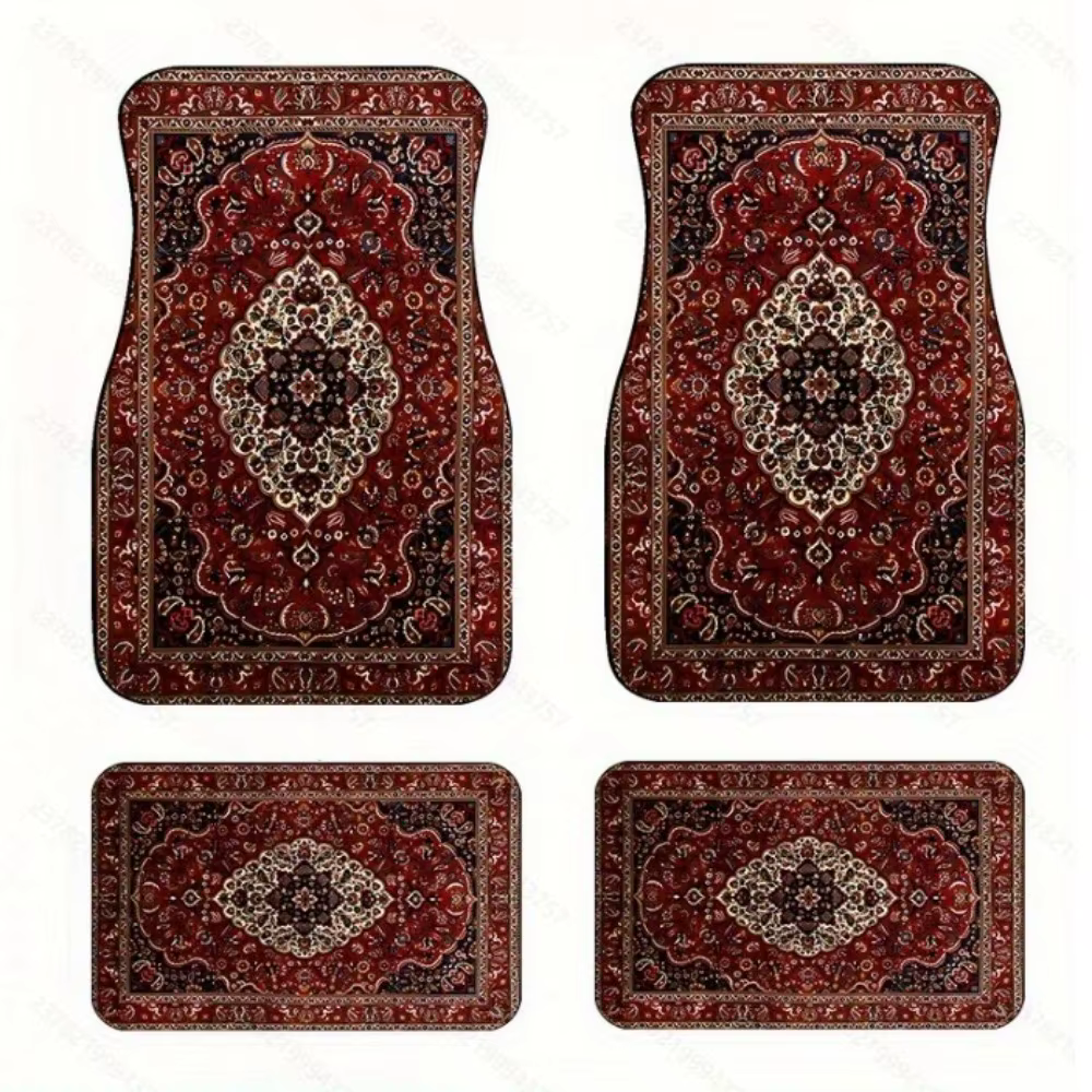 Tapis de sol de voiture bohème rétro