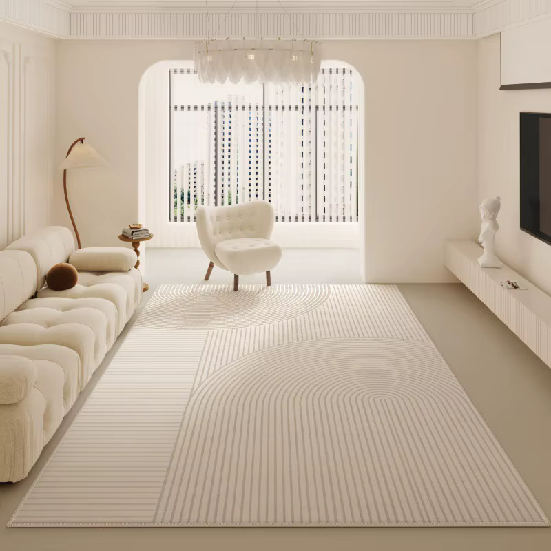 Tapis de salon minimaliste de luxe