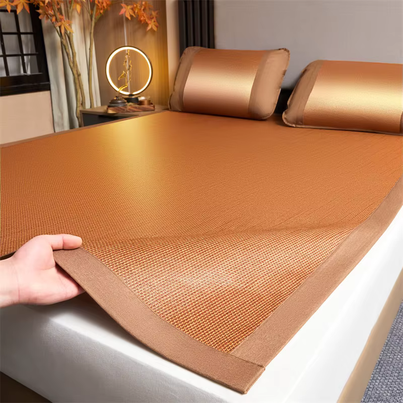 Tapis rafraîchissant pliable en bambou naturel 2025 – Nouveau