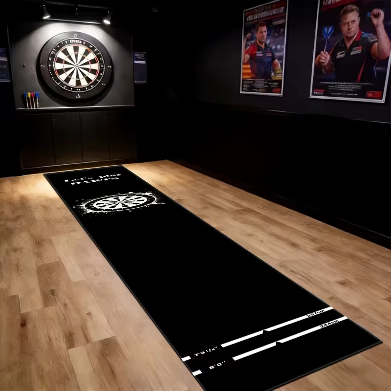 Tapis de fléchettes professionnel antidérapant pour salle de jeux et décoration de bar