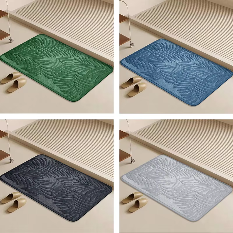 Tapis de salle de bain absorbant et antidérapant