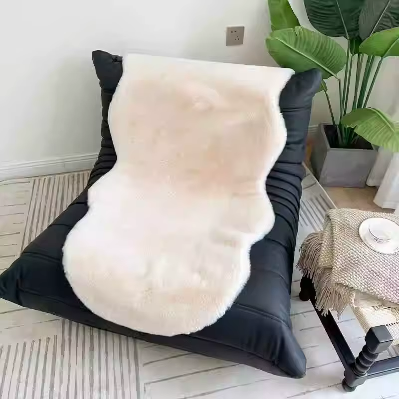 Faux lapin tapis pour décoration de maison moderne