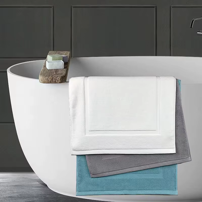 Tapis de sol épais en Jacquard pour salle de bain