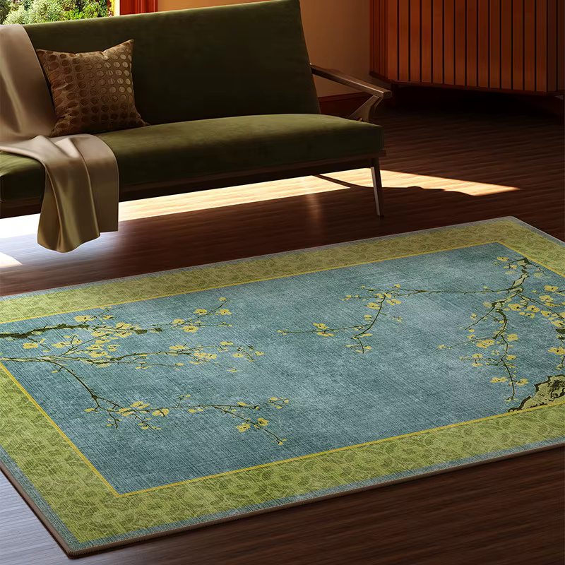 Tapis de style rétro pour chambre à coucher