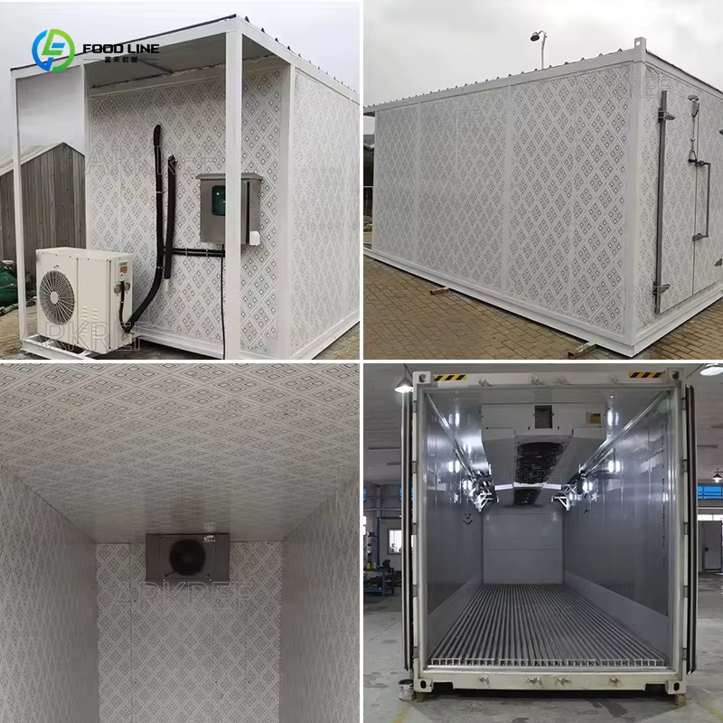Chambre froide mobile sur conteneur de 20 ou 40 pieds, sur mesure, pour la conservation des aliments