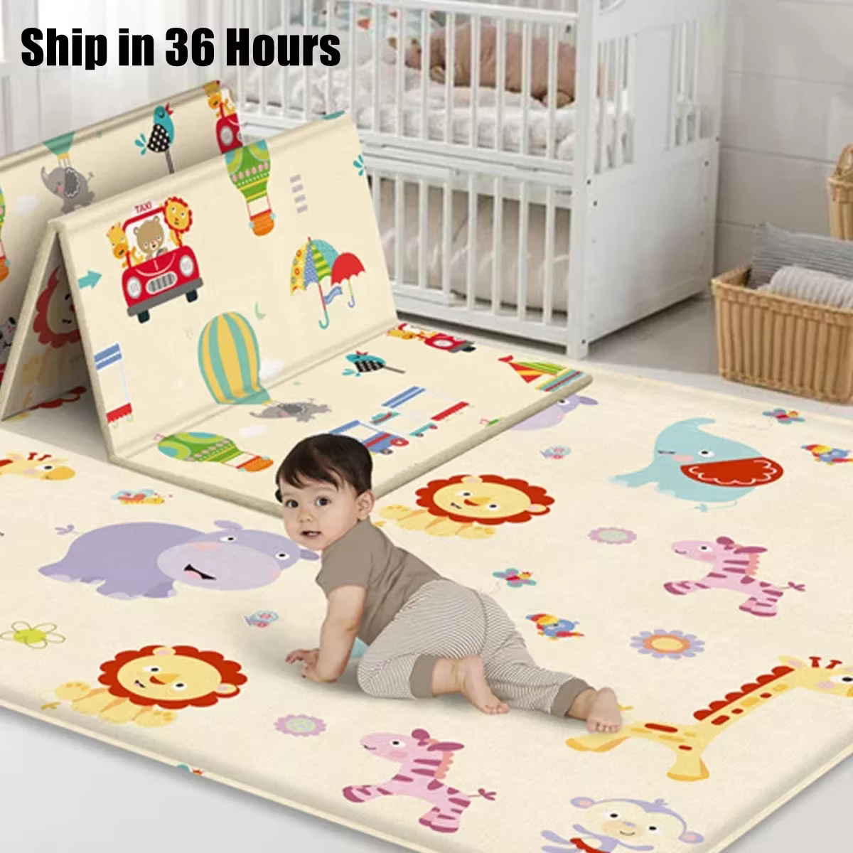 Tapis de jeu pliable pour bébé
