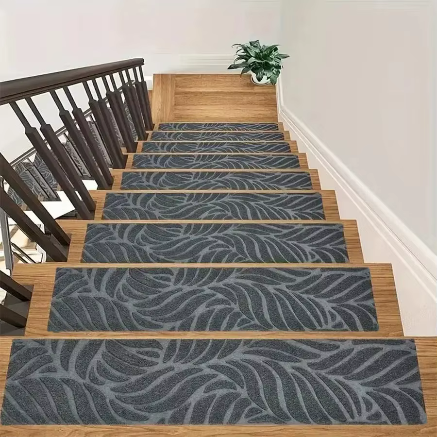 1/3 pièces 20x76cm lavable antidérapant marches d'escalier tapis de protection