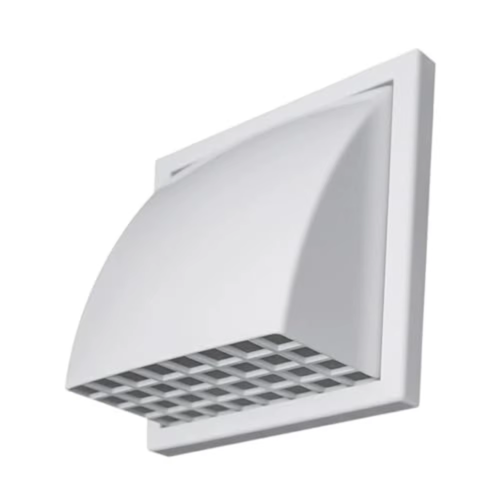 Grille de ventilation extérieure en ABS, conception anti-pluie avec valve, capot d'extraction, sortie d'air, système d'évacuation