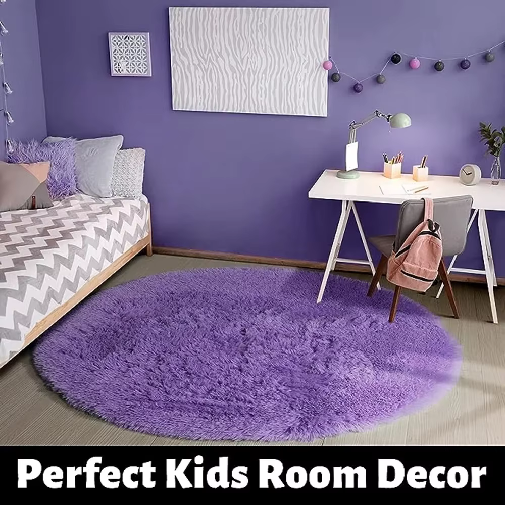 Tapis rond 11 couleurs pour chambre à coucher