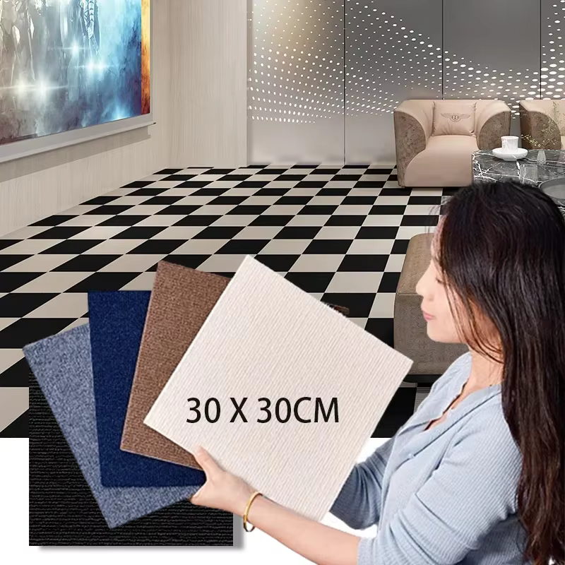 Carreaux de tapis auto-adhésifs 30x30cm