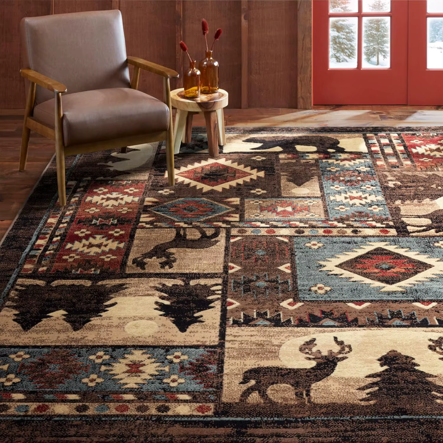 Tapis de Style ethnique Rural