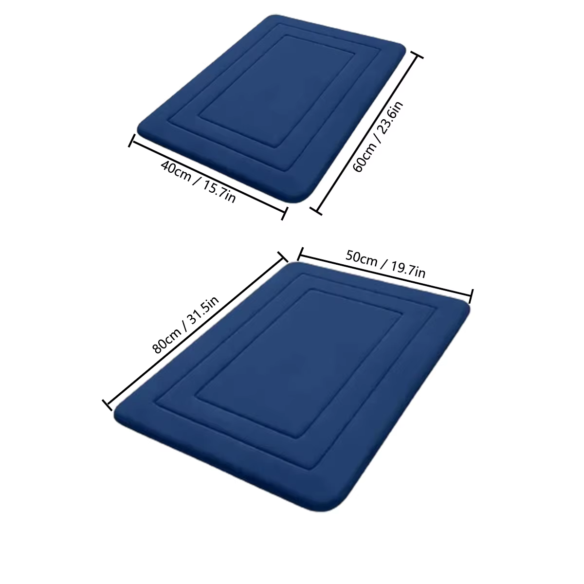 Tapis de sol absorbant en flanelle épaisse