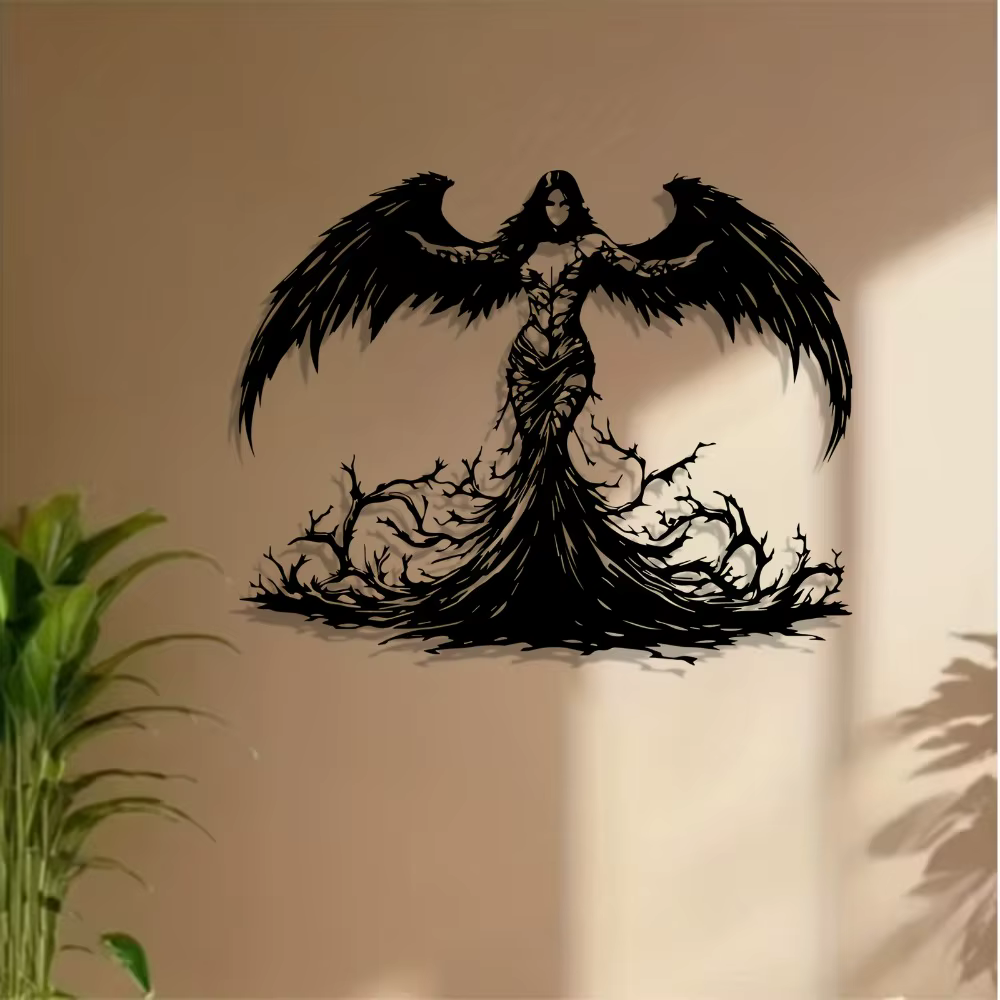 Décoration murale en métal Angel