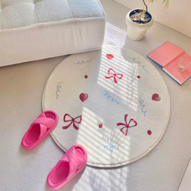 Tapis de chambre doux et moelleux en fausse fourrure de cachemire