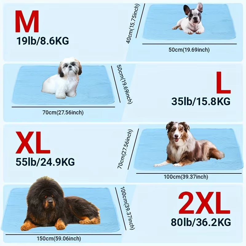 Tapis rafraîchissant pour chien amélioré – Polyester respirant pour l'été