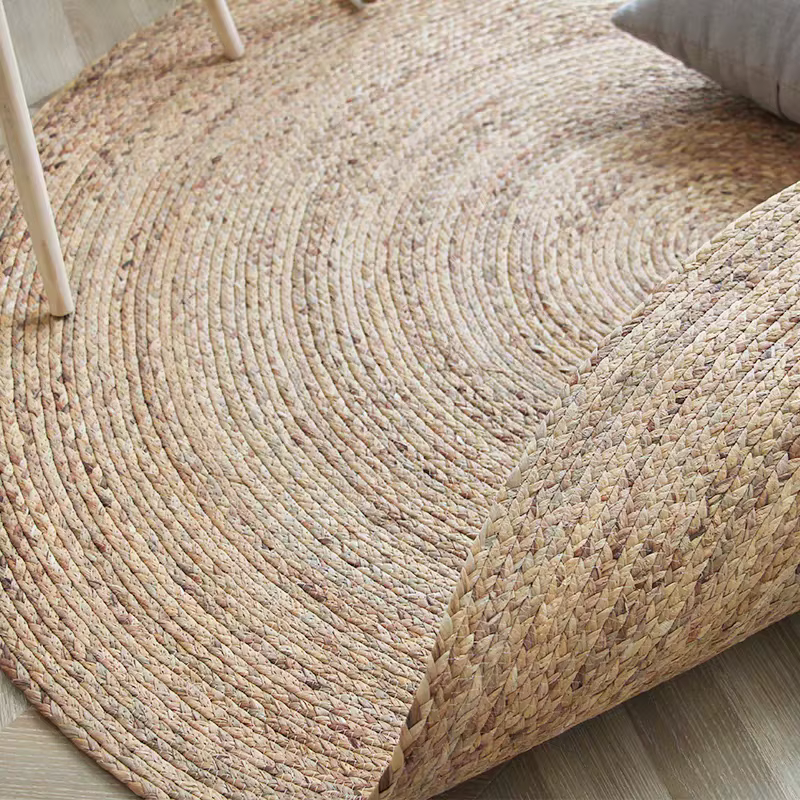 Tapis ronds en rotin 100% de paille