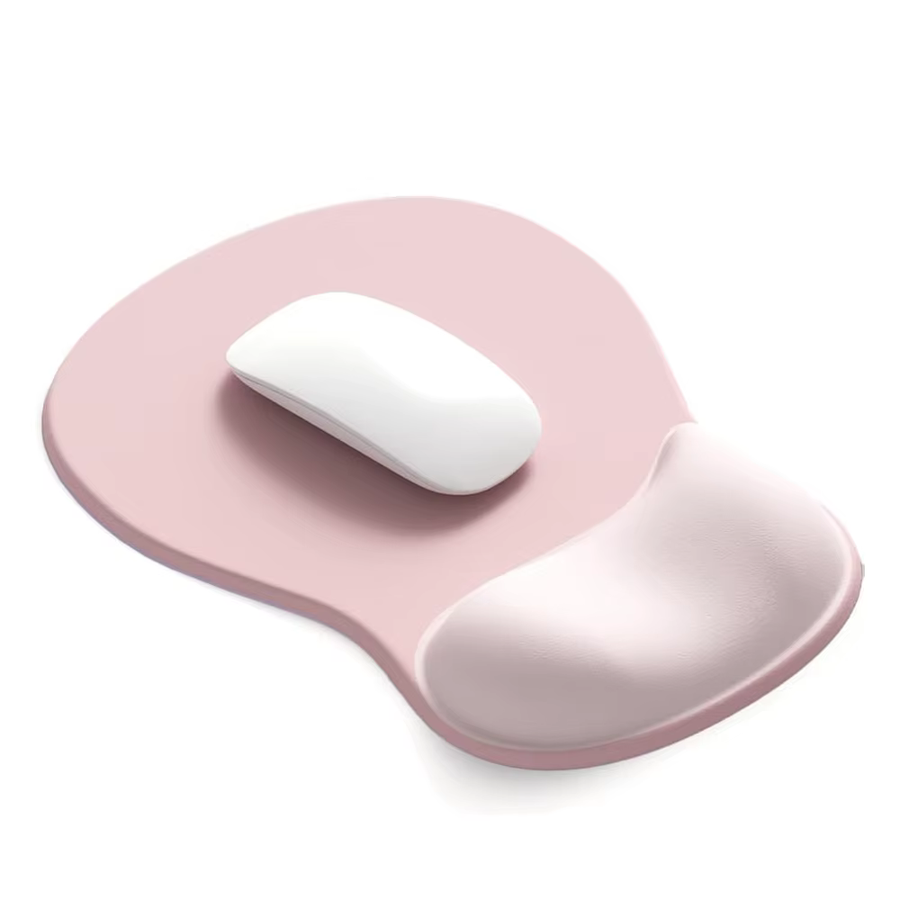 Tapis de souris confortable avec repose-poignet en gel, tapis de souris ergonomique pour soulager la douleur, surface de soutien du poignet lisse et base en PU antidérapante