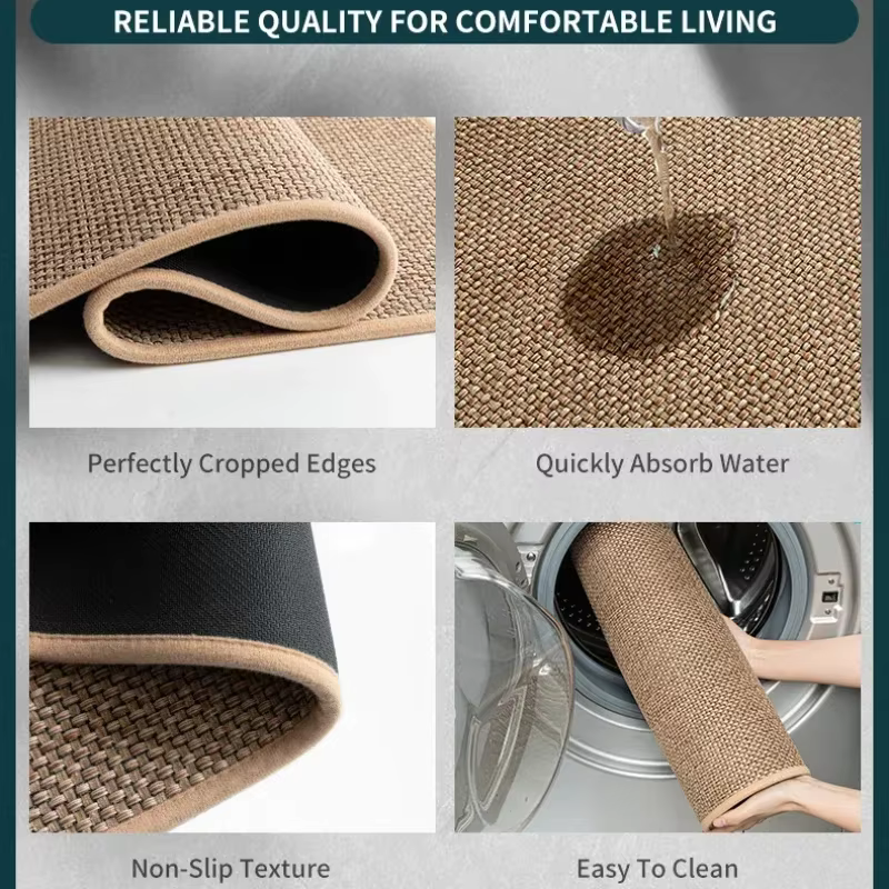 Tapis de cuisine antidérapant lavable