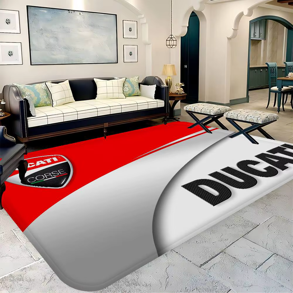 D-Ducati – tapis de sol rectangulaire avec LOGO de moto